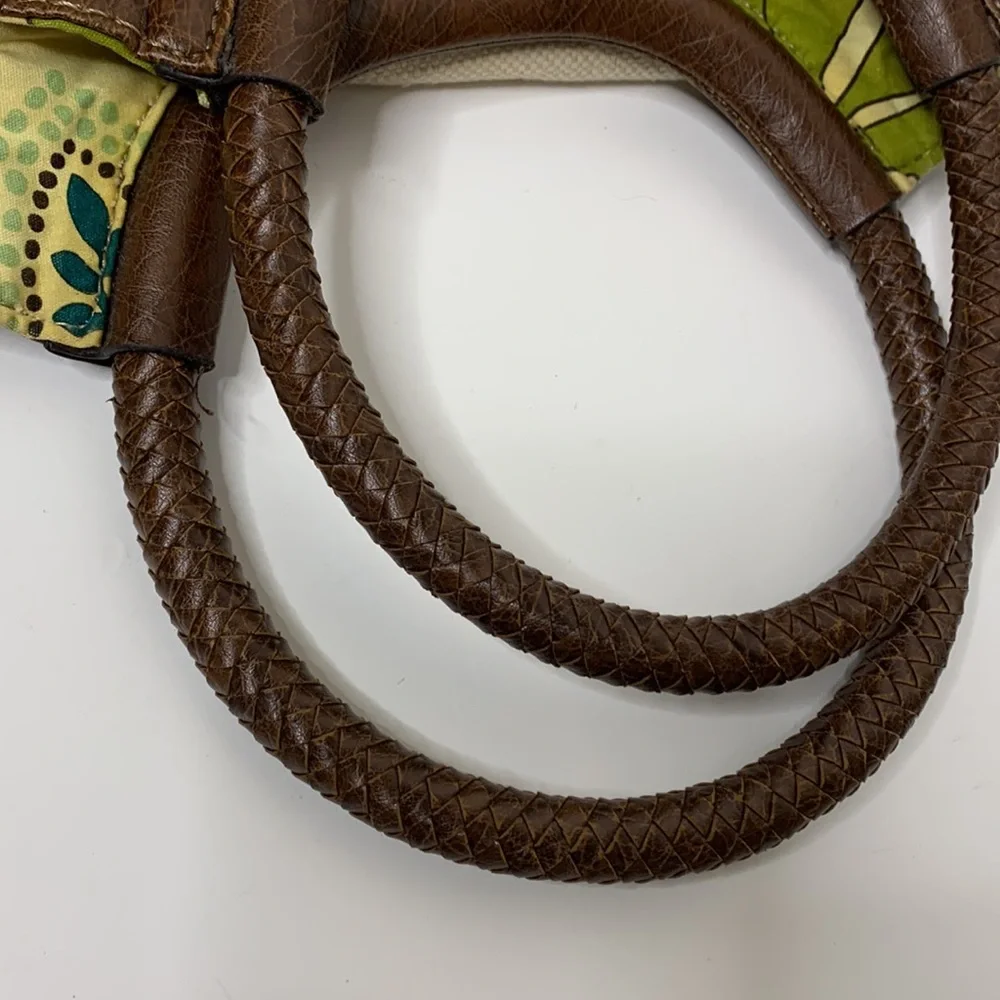 Relic | Canvas Floral Flower One Side RELIC On Other | Brown Rope around Handle
